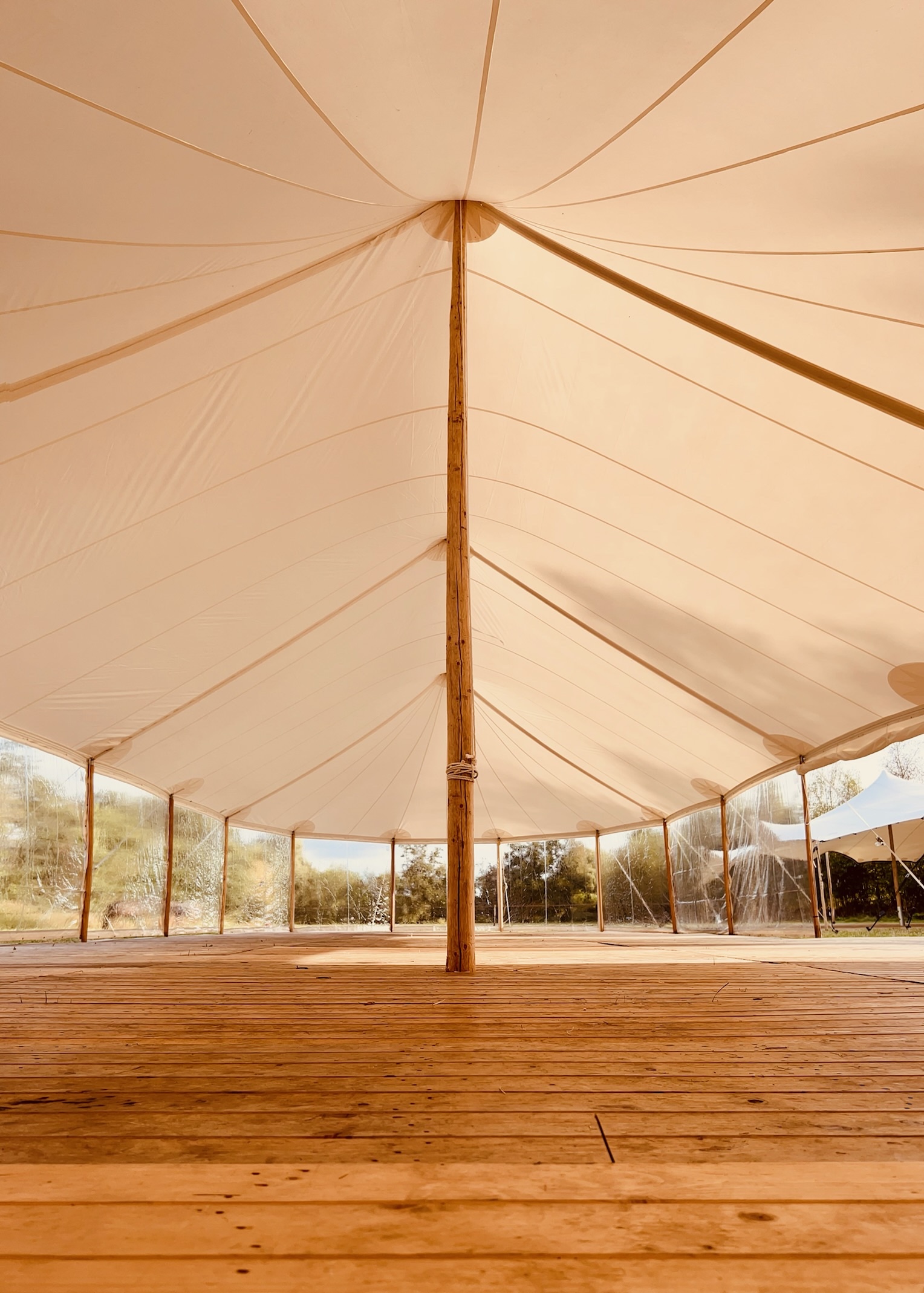 Binnenkant van Sailclothtent van ProDome