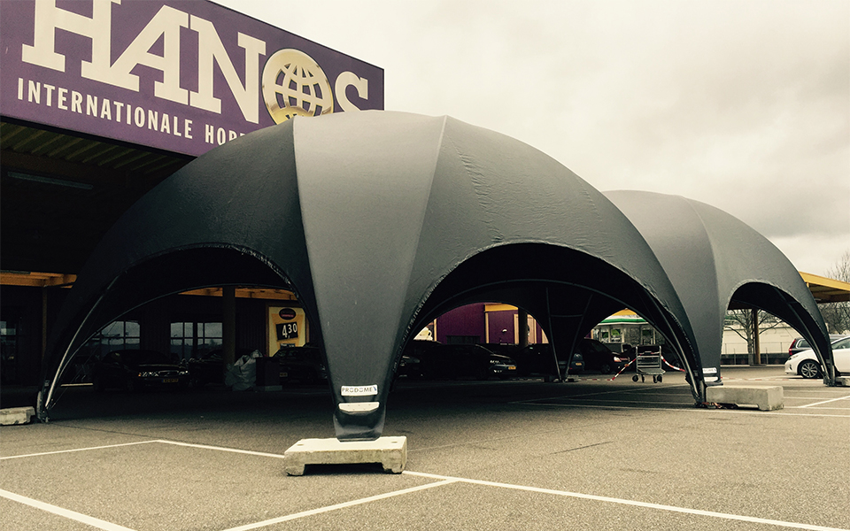 Hanos groothandel X-dome tent huren